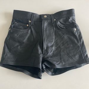 Real Authentic Leather Shorts